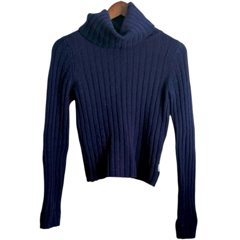 Abercrombie & Fitch Blue Lambswool High Neck Sweater Sz M